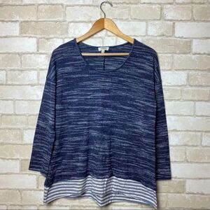 Umgee Marled Knit Tunic Top Size M